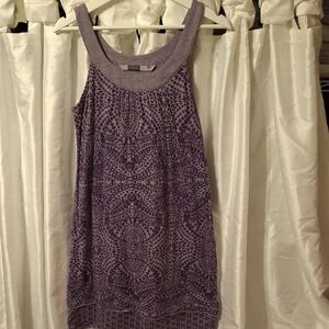 Athleta Lavender Patterned Dress Small